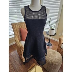 Express Mesh Sleeveless Swing Dress Women’s Size 4 NWT Punk Goth Floral Emo